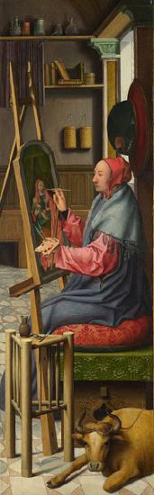 unknow artist Saint Luke painting the Virgin and Child